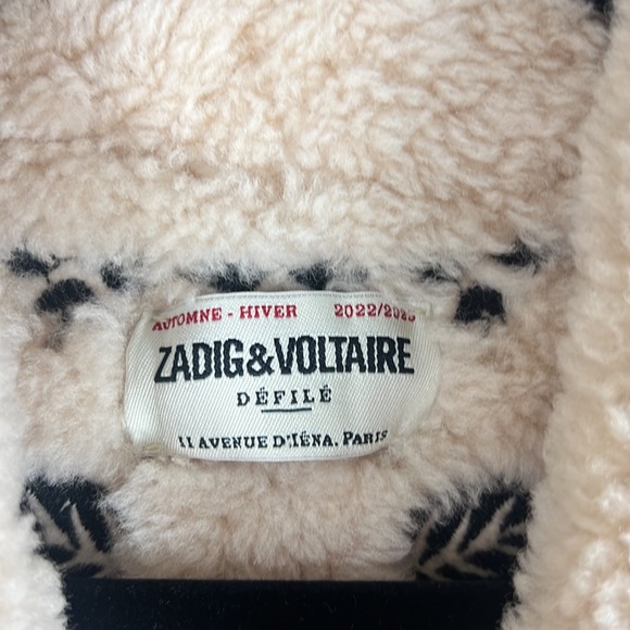 (SOLD) Zadig & Voltaire Feti Shearling Cardigan Vest - Picture 8 of 15